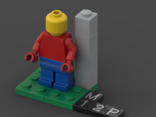 A standard LEGO minifig